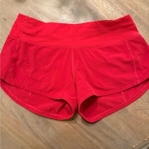 Lululemon speed up shorts sz 2 low rise 2.5”